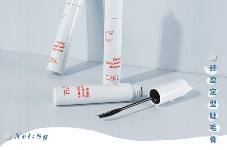 CZEL - Long & Curl Fixing Waterproof Mascara, Black - 8g, 30 g, 6957574872462