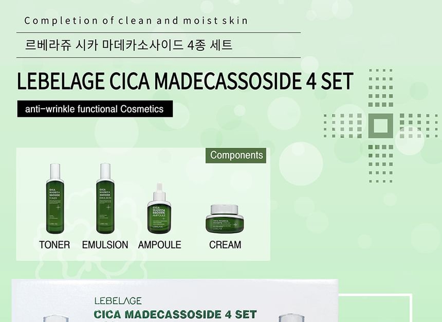 LEBELAGE - Cica Madecassoside 4 Set, 4 pcs, 1350 g, 8809445611343