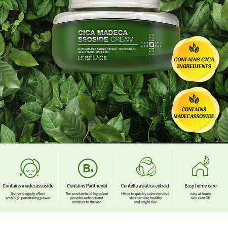 LEBELAGE - Cica Madecassoside Cream, 55ml, 255 g, 8809445616140