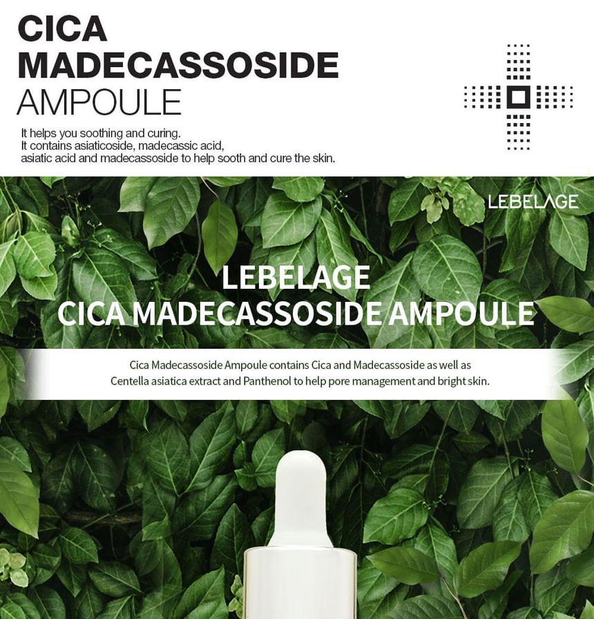 LEBELAGE - Cica Madecassoside Ampoule, 35ml, 185 g, 8809445616157