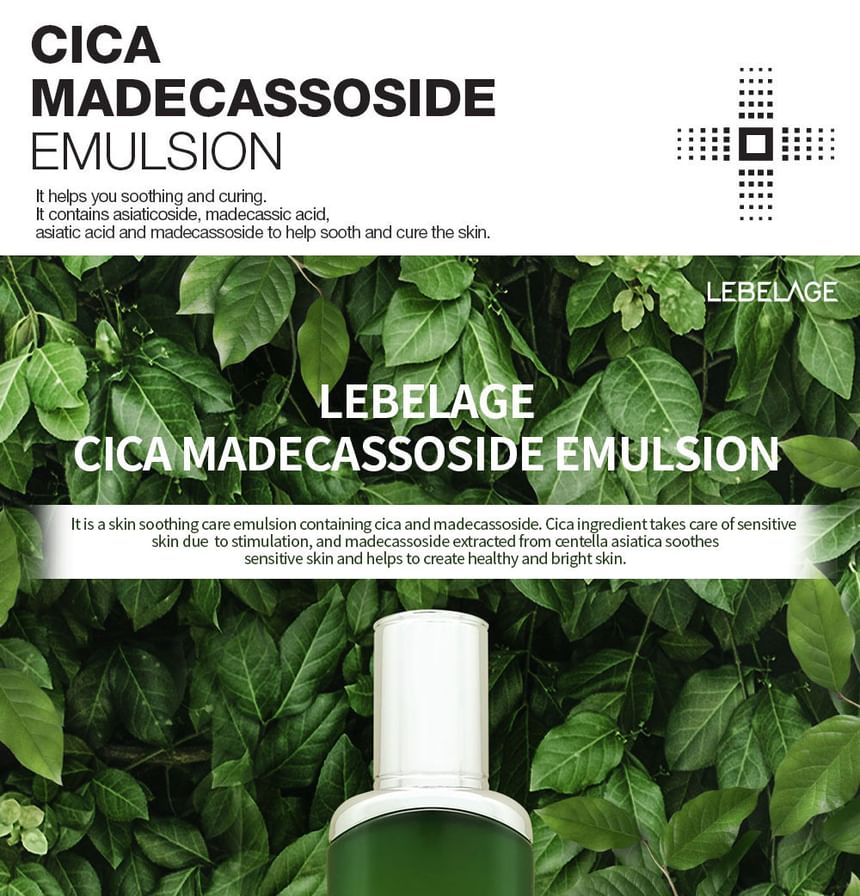 LEBELAGE - Cica Madecassoside Emulsion, 120ml, 365 g, 8809445616133