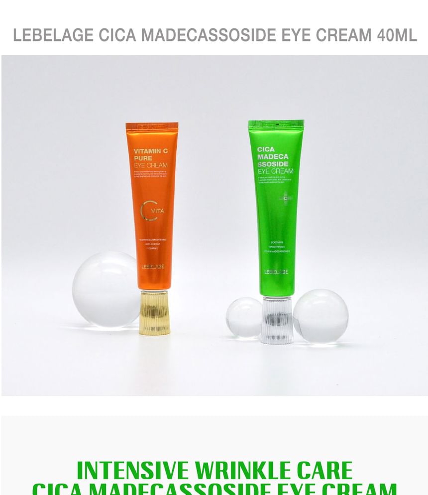 LEBELAGE - Cica Madecassoside Eye Cream, 40ml, 70 g, 8809679092468