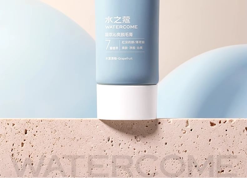 WATERCOME - Clear and Icy Body Hair Removal Cream, 1pc - 80g, 130 g, 6955988212393
