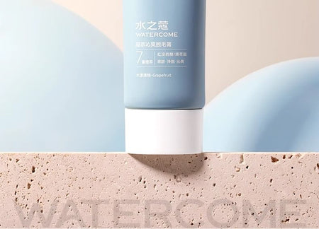 WATERCOME - Clear and Icy Body Hair Removal Cream, 1pc - 80g, 130 g, 6955988212393