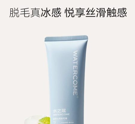 WATERCOME - Clear and Icy Body Hair Removal Cream, 1pc - 80g, 130 g, 6955988212393