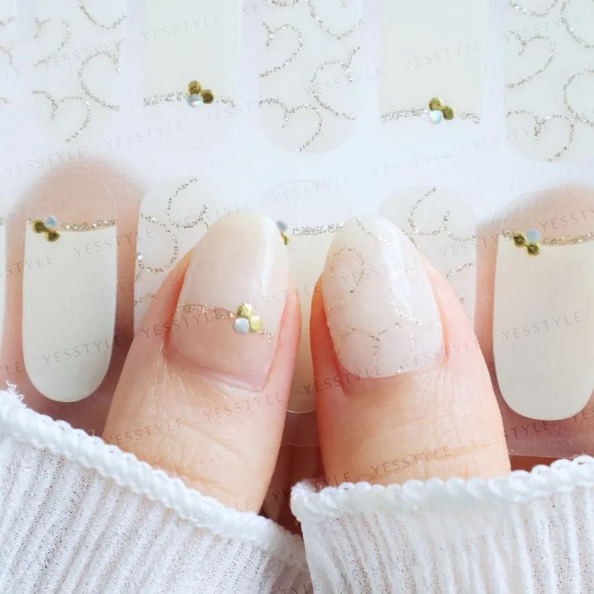Lunacaca - Lyric Poetry Nail Art Stickers, 24 pcs, 10 g, 4892024001014