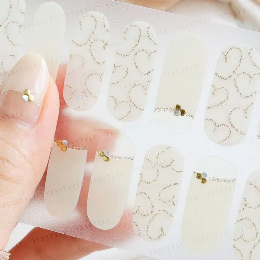 Lunacaca - Lyric Poetry Nail Art Stickers, 24 pcs, 10 g, 4892024001014