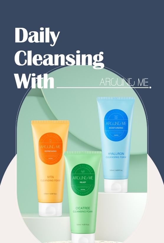 AROUND ME - Moisturizing Hyaluron Cleansing Foam, 120ml, 142 g, 8803348049913