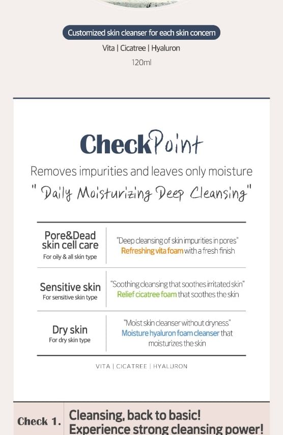 AROUND ME - Refreshing Vita Cleansing Foam, 120ml, 300 g, 8803348049890