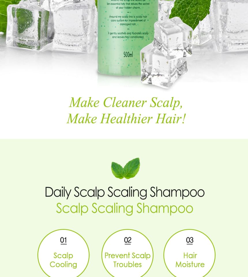 AROUND ME - Scalp Scaling Shampoo Plus, 500ml, 590 g, 8803348037026