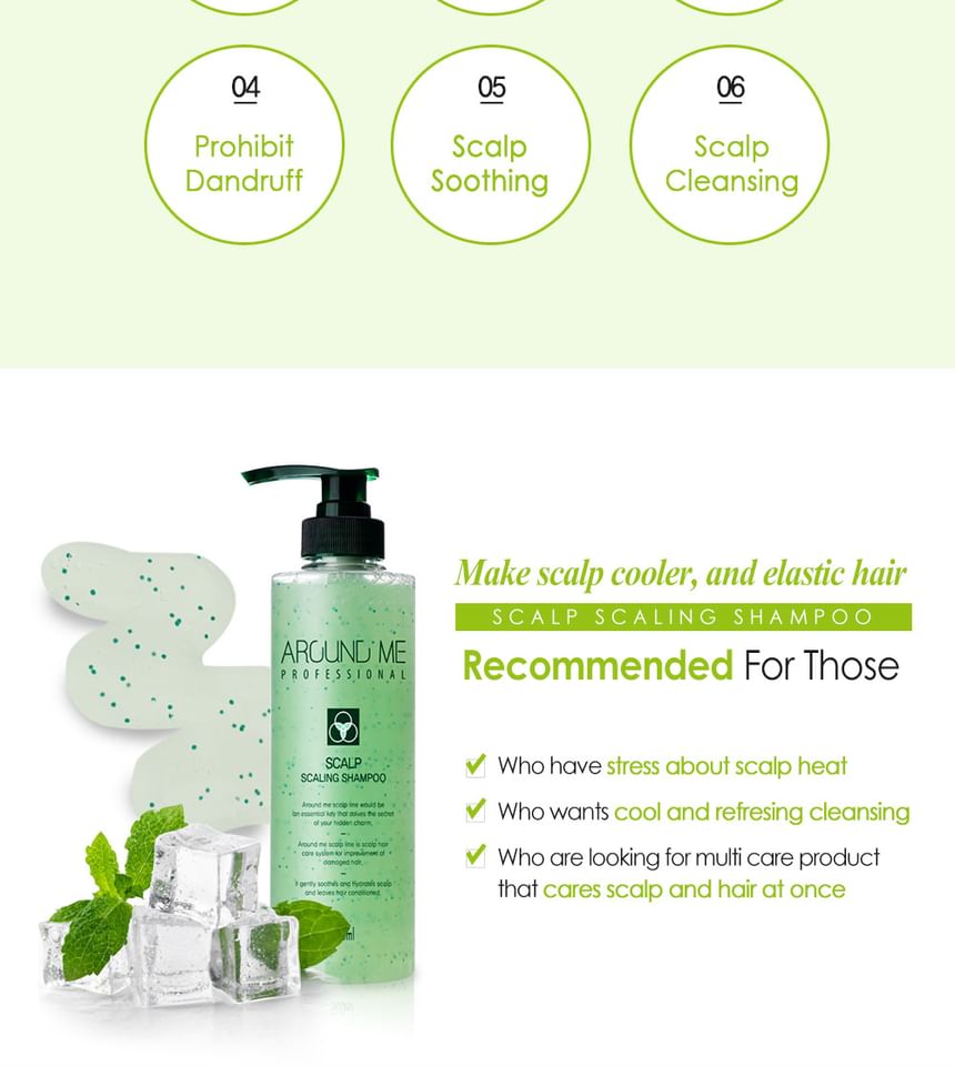 AROUND ME - Scalp Scaling Shampoo Plus, 500ml, 590 g, 8803348037026