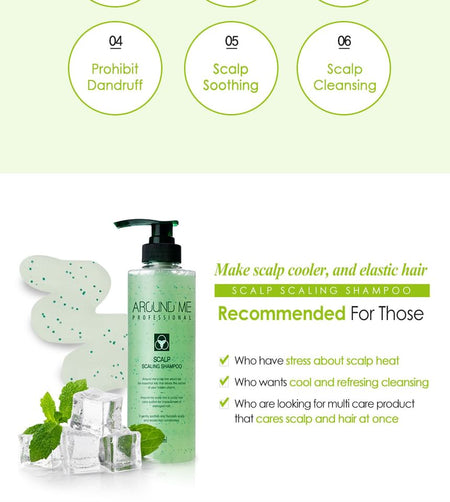 AROUND ME - Scalp Scaling Shampoo Plus, 500ml, 590 g, 8803348037026