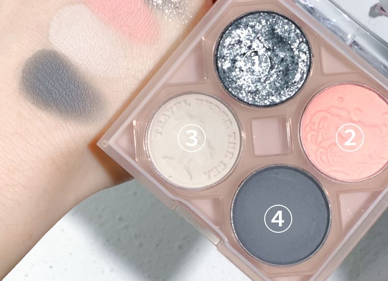 xixi - 4 Shades Eyeshadow Palette - Lush Island, #5, 80 g, 6970100676426