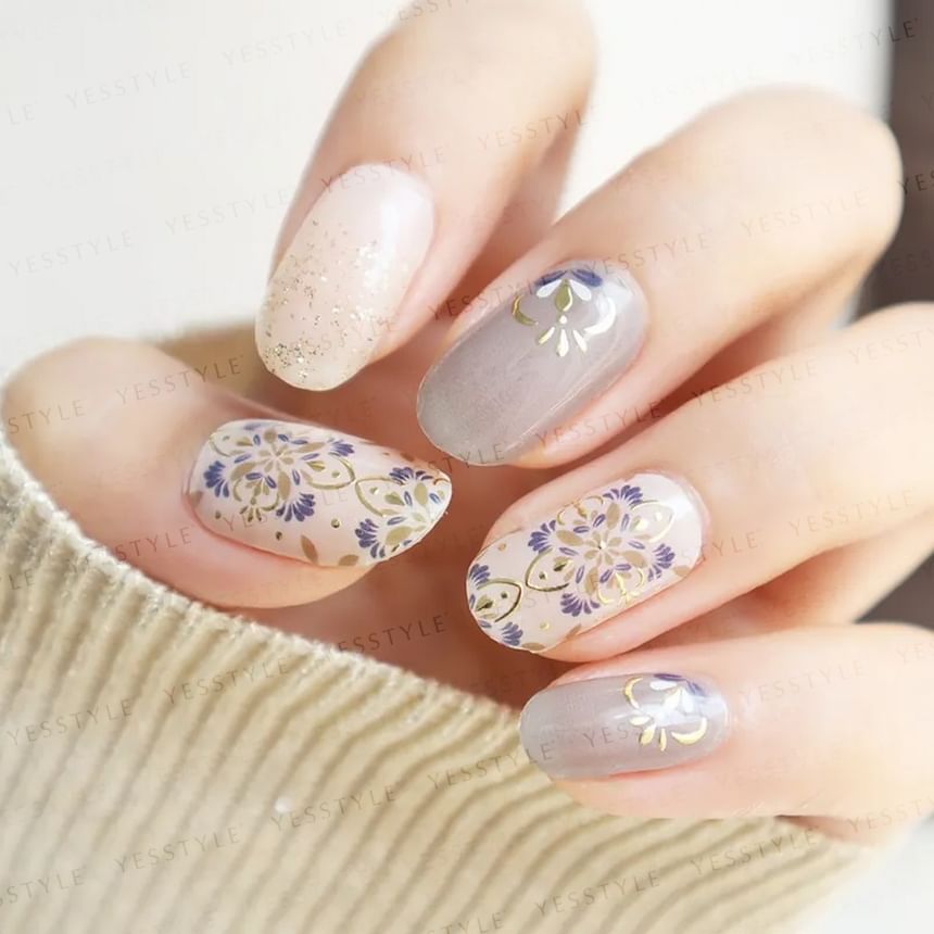 Lunacaca - Foreign Pace Nail Art Stickers, 24 pcs, 10 g, 4892024001079