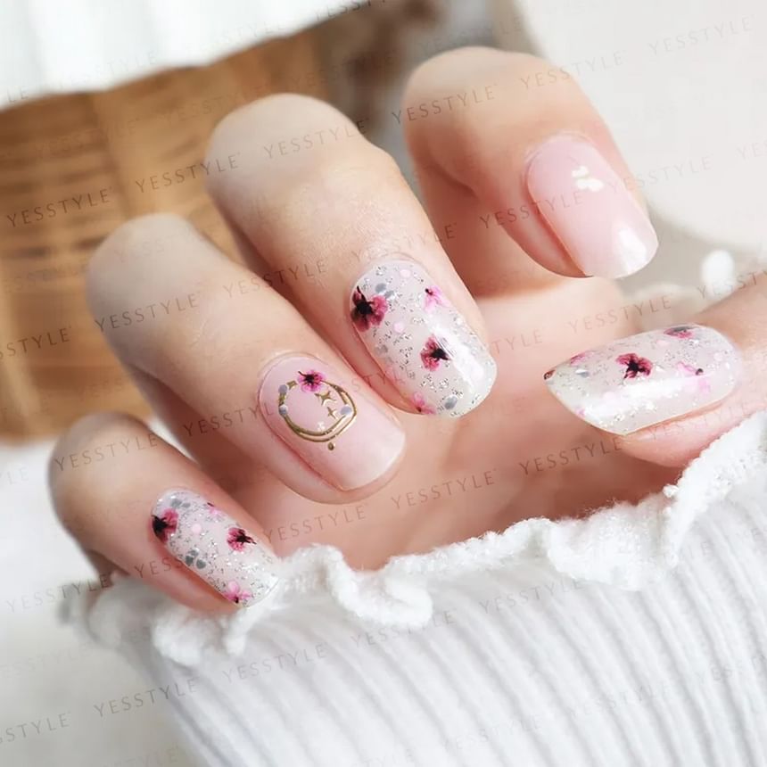Lunacaca - Myosotis Flowers Nail Art Stickers, 24 pcs, 10 g, 4892024001023