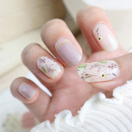 Lunacaca - Memory Flower Shop Nail Art Stickers, 24 pcs, 10 g, 4892024001017