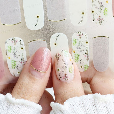 Lunacaca - Memory Flower Shop Nail Art Stickers, 24 pcs, 10 g, 4892024001017