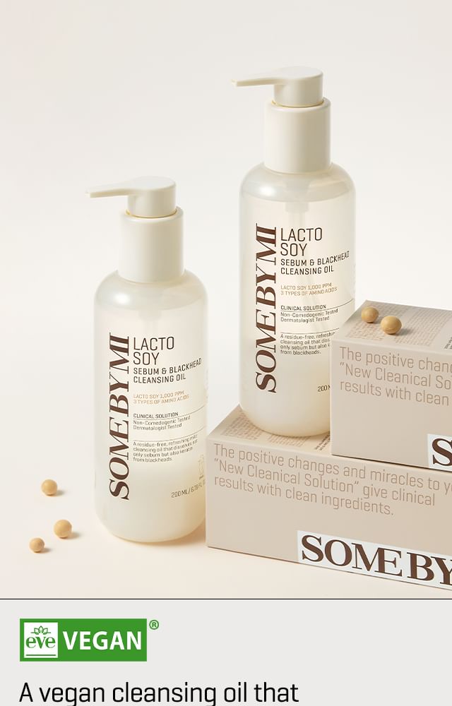 SOME BY MI - Lacto Soy Sebum & Blackhead Cleansing Oil, 200ml, 245 g, 8809647394167