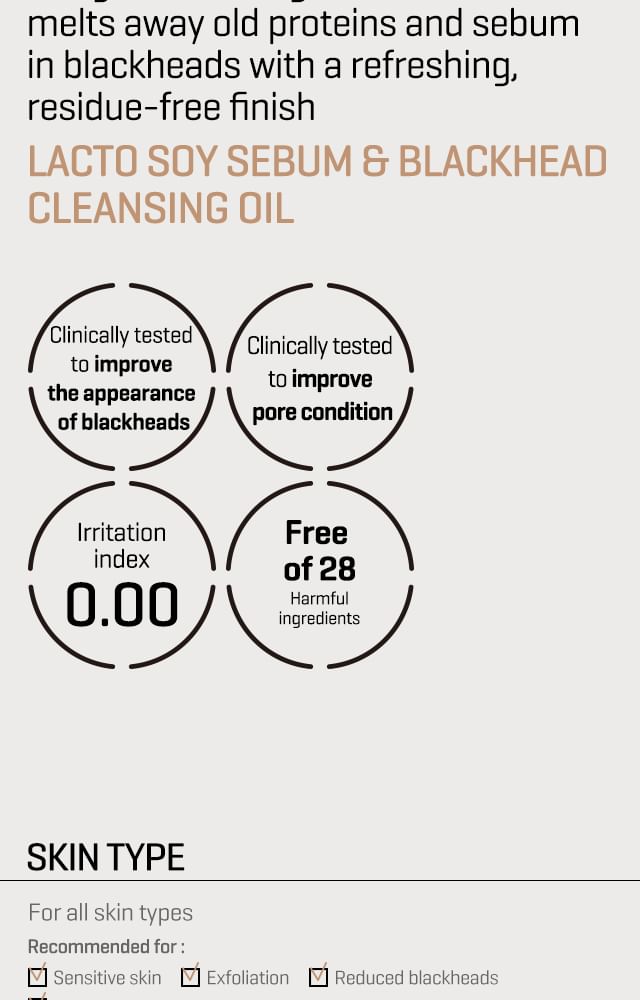 SOME BY MI - Lacto Soy Sebum & Blackhead Cleansing Oil, 200ml, 245 g, 8809647394167