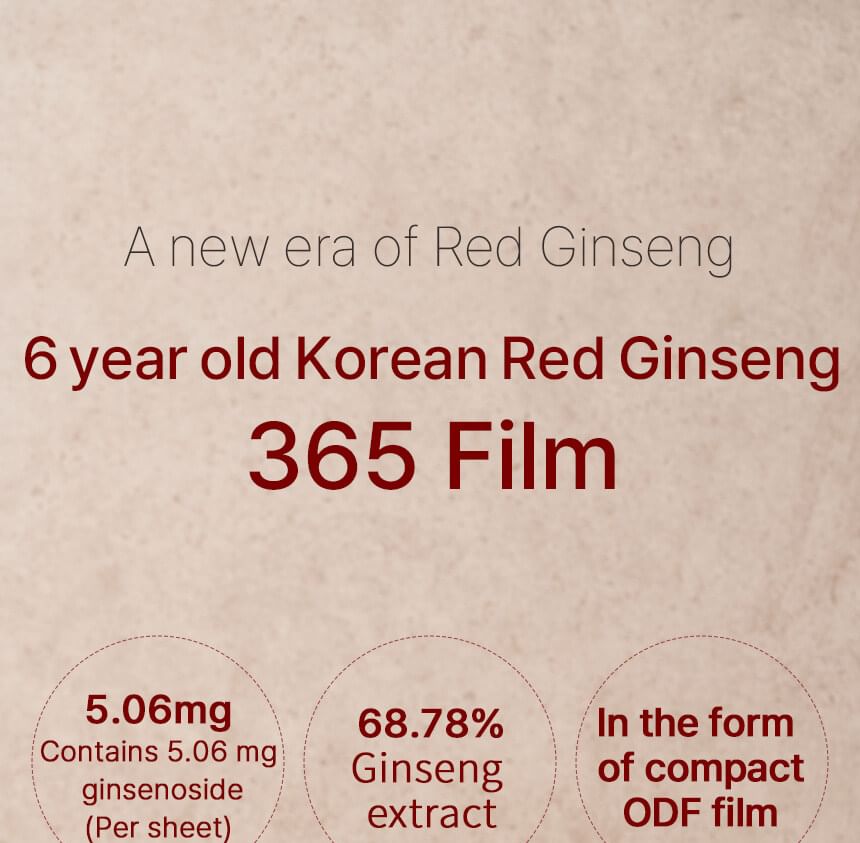 JUNGWONSAM - Korean Red Ginseng Extract 365 Film, 235mg x 60 packets, 229 g, 8809714530849