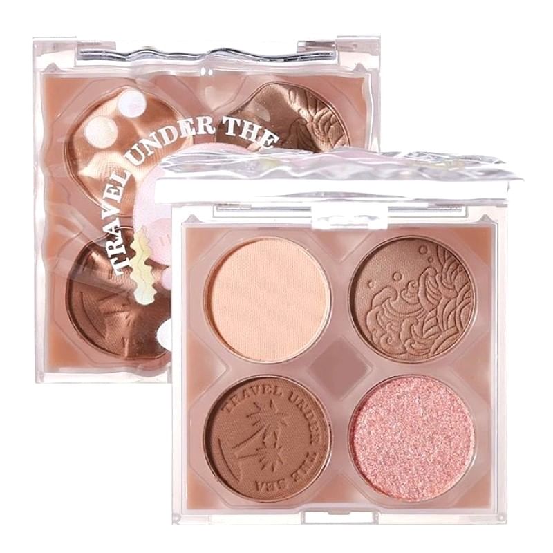 xixi - 4 Shades Eyeshadow Palette - SoftCloud, #3, 80 g, 6970100676426