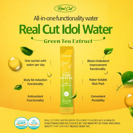 LACTIV - VITAL HEALTH Real Cut Idolmul Green Tea Honey Flavor Slim, 20ml x 14 sticks, 290 g, 8809524431695