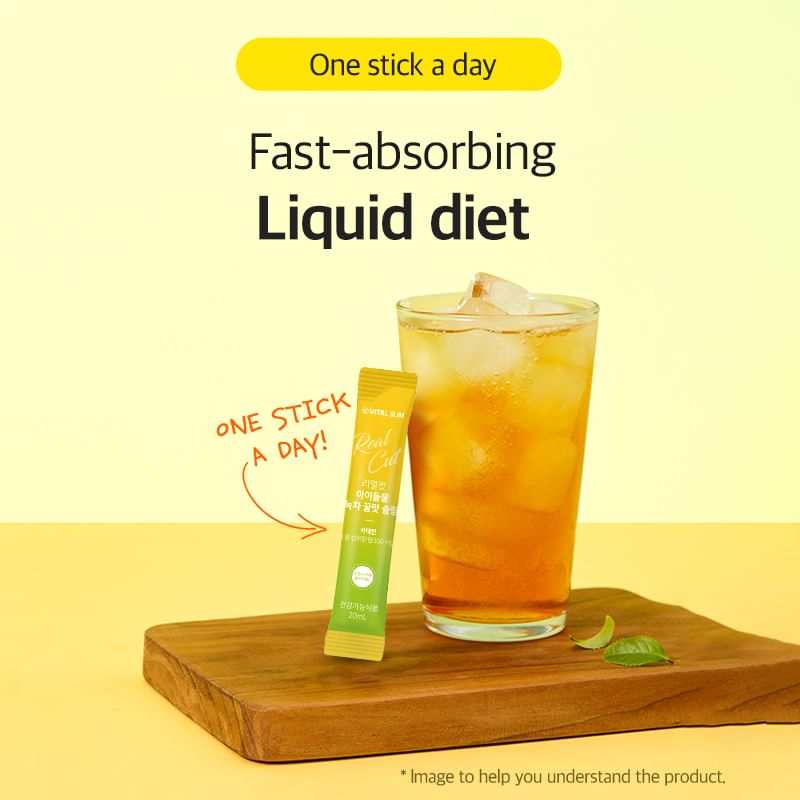 LACTIV - VITAL HEALTH Real Cut Idolmul Green Tea Honey Flavor Slim, 20ml x 14 sticks, 290 g, 8809524431695