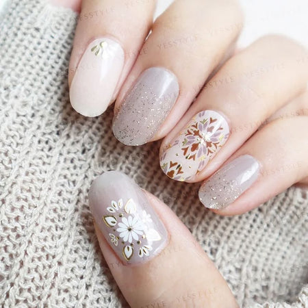 Lunacaca - Wandering Smile Nail Art Stickers, 24 pcs, 10 g, 4892024001080