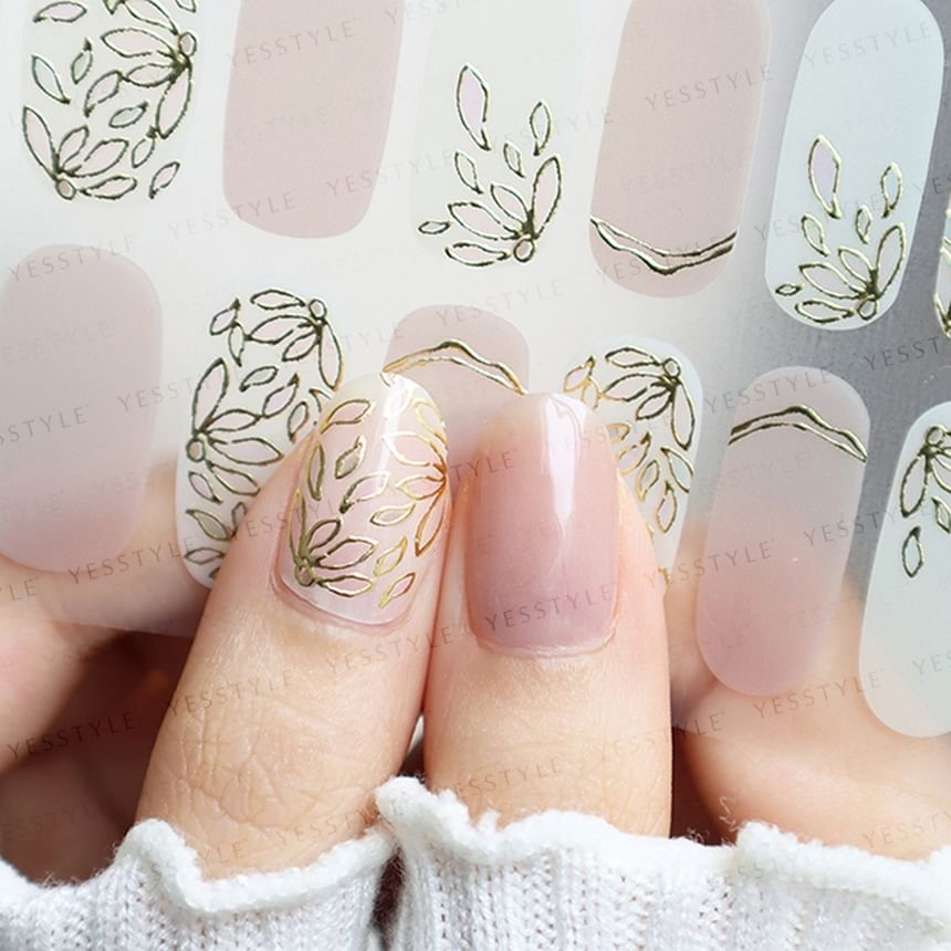 Lunacaca - Dream Flowering Season Nail Art Stickers, 24 pcs, 10 g, 4892024001033