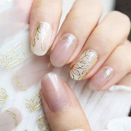 Lunacaca - Dream Flowering Season Nail Art Stickers, 24 pcs, 10 g, 4892024001033