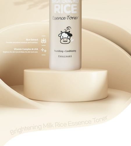 Kwailnara - Brightening Milk Rice Essence Toner, 200ml, 250 g, 