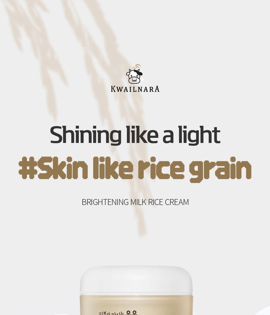 Kwailnara - Brightening Milk Rice Cream, 100ml, 181 g, 