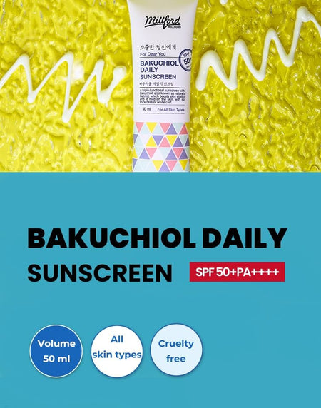 Millford - Bakuchiol Daily Sunscreen, 50ml, 75 g, 
