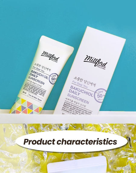 Millford - Bakuchiol Daily Sunscreen, 50ml, 75 g, 