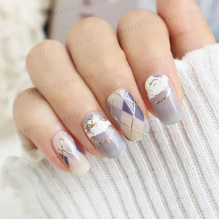 Lunacaca - Sanrio Cinnamoroll British Story Nail Art Stickers, 24 pcs, 10 g, 4892023003016