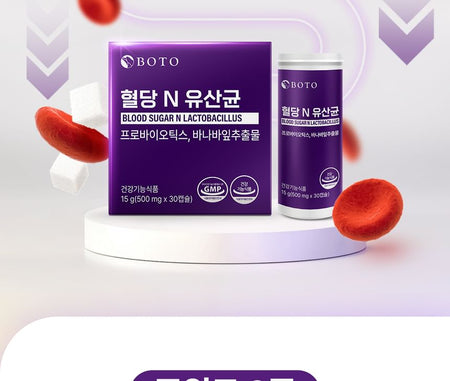 BOTO - Blood Sugar N Lactobacillus, 500mg x 30 capsules, 50 g, 8809240246597