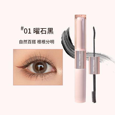 GOGO TALES - Styling Slim Upwarp Mascara, #Black - 2.5g*2, 25 g, 6976447661835