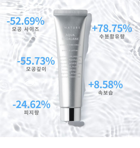 S.NATURE - Aqua Squalane Moisturizing Cream Jumbo, 80ml, 200 g, 8809506310468