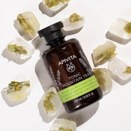 APIVITA - Tonic Mountain Tea Shower Gel with Essential Oils, 250ml, 300 g, 5201279073213
