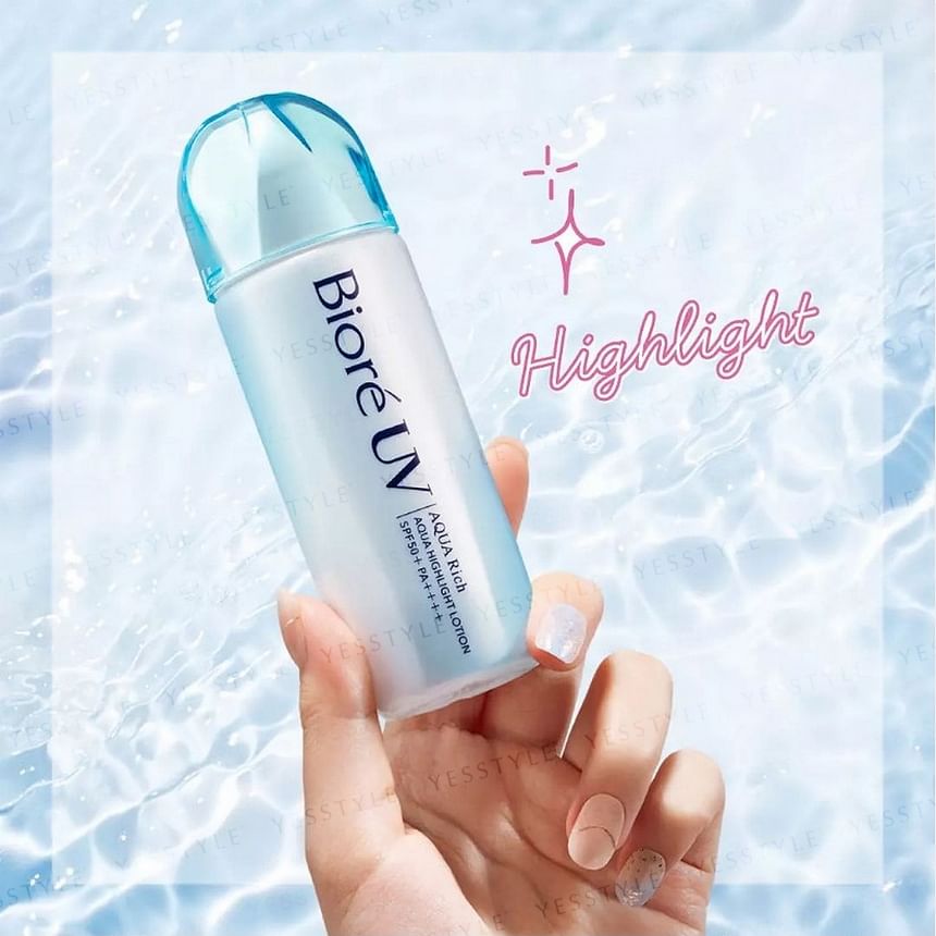 Kao - Biore UV Aqua Rich Aqua Highlight Lotion SPF 50+ PA++++, 70ml, 111 g, 4901301433886