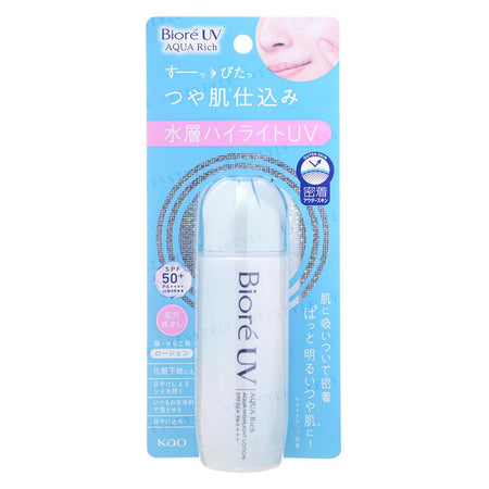 Kao - Biore UV Aqua Rich Aqua Highlight Lotion SPF 50+ PA++++, 70ml, 111 g, 4901301433886