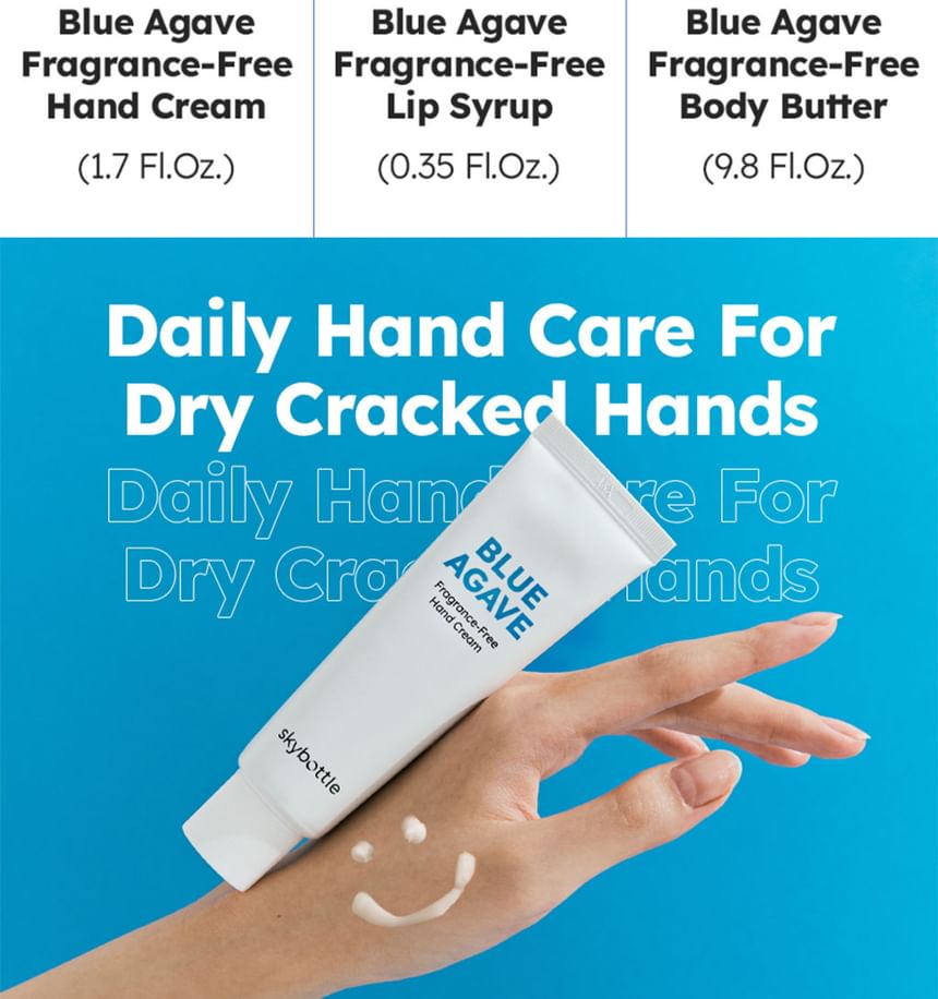 skybottle - Blue Agave Fragrance-Free Hand Cream, 50ml, 125 g, 8809789570566