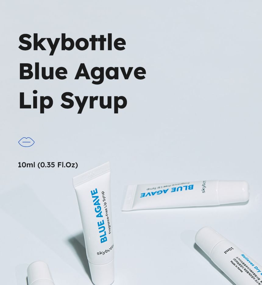 skybottle - Blue Agave Fragrance-Free Lip Syrup, 10ml, 50 g, 8809789570559