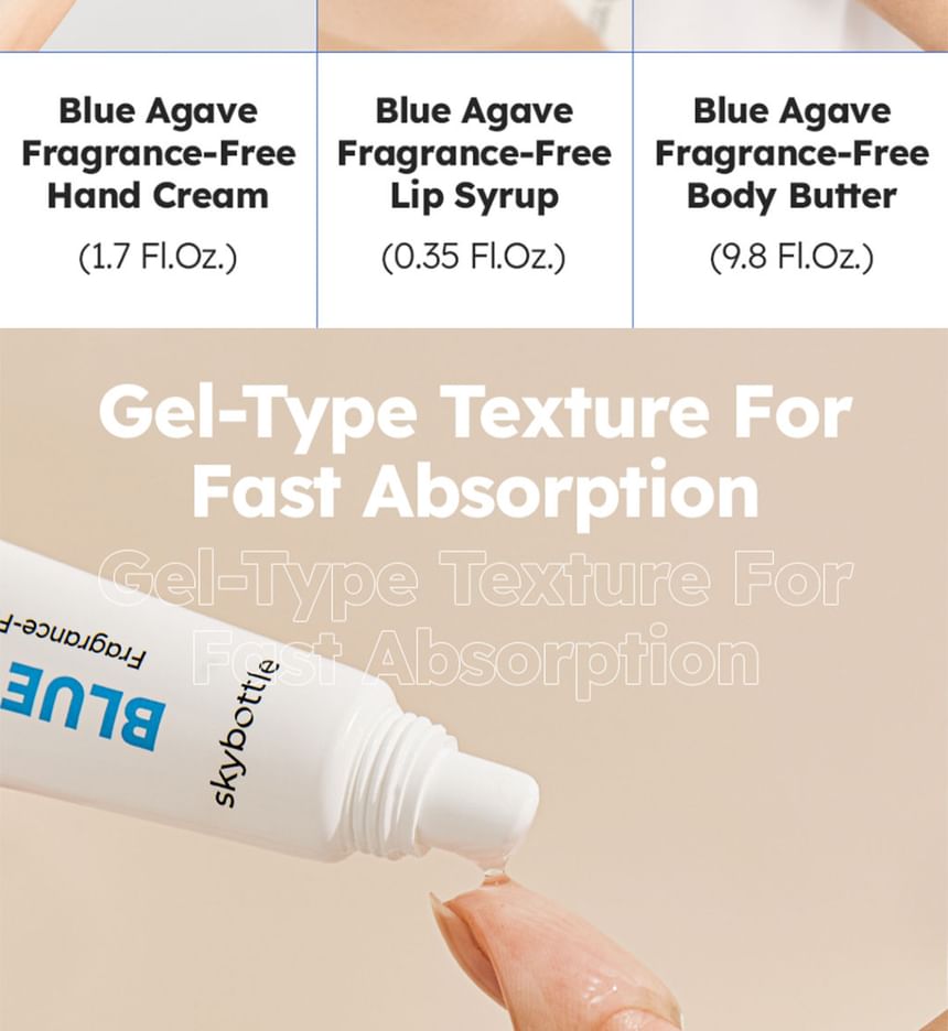 skybottle - Blue Agave Fragrance-Free Lip Syrup, 10ml, 50 g, 8809789570559