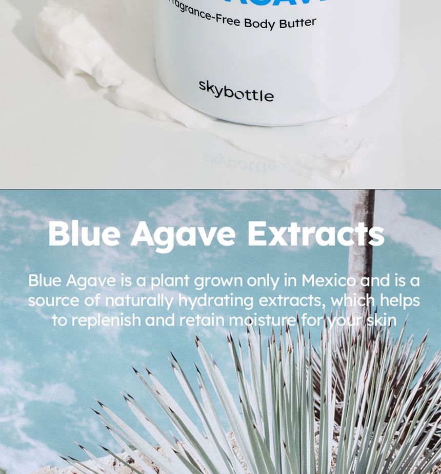 skybottle - Blue Agave Fragrance-Free Body Butter, 290ml, 600 g, 8809789570542
