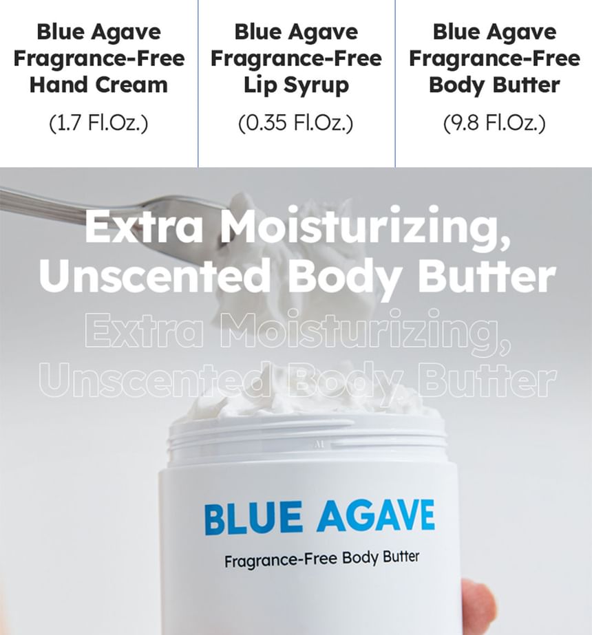 skybottle - Blue Agave Fragrance-Free Body Butter, 290ml, 600 g, 8809789570542