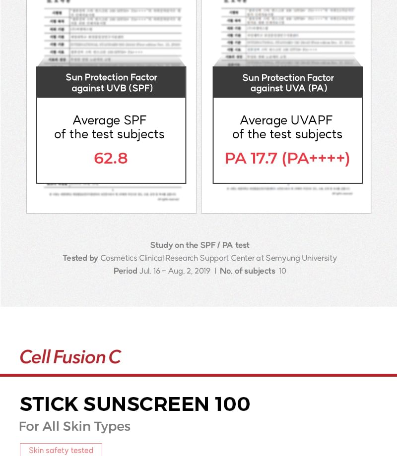 Cell Fusion C - Stick Sun screen 100, 19g, 50 g, 8809086209435