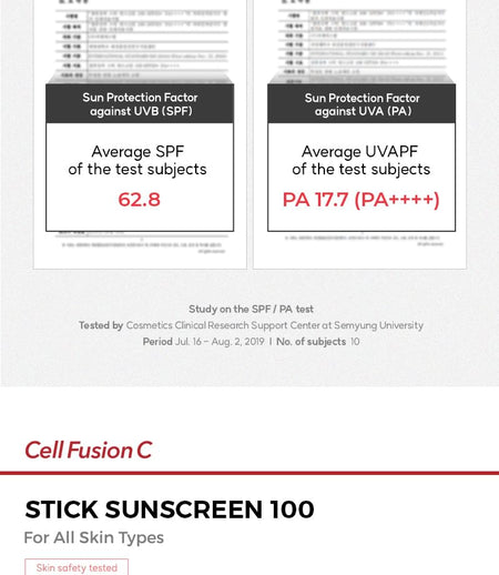 Cell Fusion C - Stick Sun screen 100, 19g, 50 g, 8809086209435
