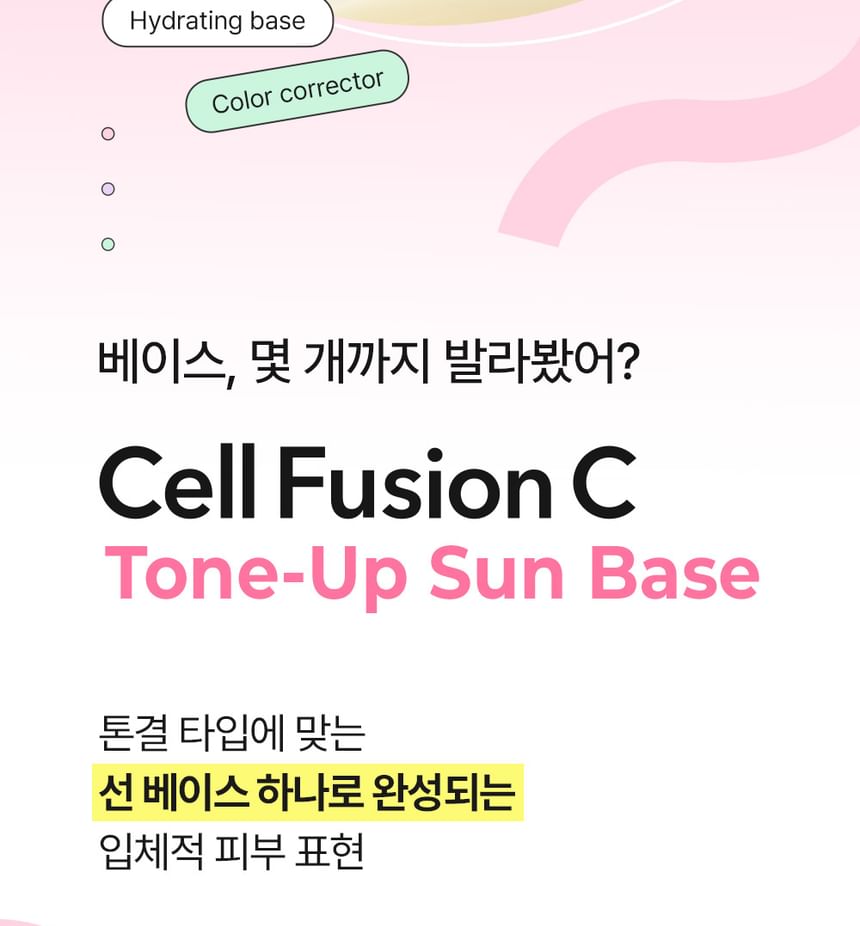 Cell Fusion C - Blurring Tone-up Sun Base, 40ml, 100 g, 8809694625344