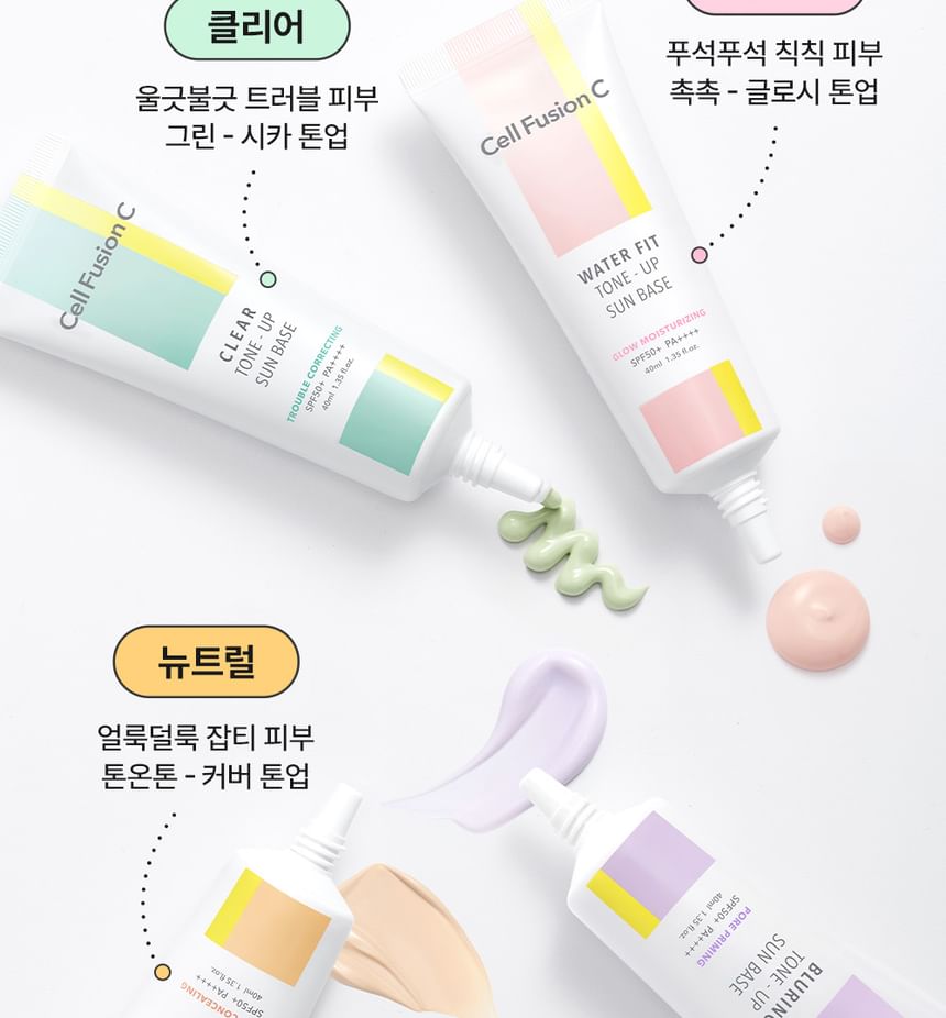 Cell Fusion C - Blurring Tone-up Sun Base, 40ml, 100 g, 8809694625344